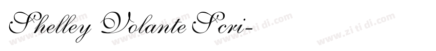 Shelley Volante Scri字体转换